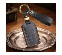 WUZUTU Protective Key Case Key Case Compatible with Honda CRV Crider Jade XRV VEZEL Odyssey Accord Civic Jazz HR-V Key Fob Car Key Case Leather Effect 3 Buttons B-Black