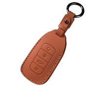 WUZUTU PU Leather Car Key Fob Cover Compatible with Chery Tiggo 7 8 Pro MAX Omoda 3 5 C5 Arrizo 5 Plus Jaecoo 6 7 8 2023 2024 2025 Eastar Cross 6 Car Accessories Keyring Key Case 4 Buttons Orange