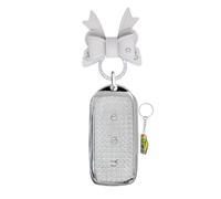 WUZUTU Scratch-Resistant Protective Key Case Cover Key Case Compatible with Geely Galaxy EX5 E5 Cityray L6 L7 EMI Proton e.Mas 7 5 E8 Starry 8 TPU Key Case Car Key Case B Silver