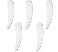 Wvapzwr 5Pcs Mini Metal Cosmetic Spatulas, Silver Makeup Cream Spoon, Practical Skincare Spatula, Reusable Cosmetics Dig Scoop for Sampling and Mixing Makeup Cosmetic Beauty Tools