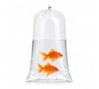 WVGSXBO 25Pcs Clear Fish Transport Bags, Thickened Tear-Resistant Plastic, Flat Top Fish Bags Transport Pouches for Aquarium Live Fish Transfer