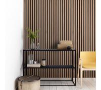 Wvh Acupanel Contemporary Walnut Acoustic Wood Slat Wall Panel, Premium, 120Cm X 60Cm