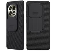 WVOZWWO for OnePlus 13 Case, One Plus 13 5G Case with Slide Camera Protector Cover Hard PC and TPU Slim Rugged Protective Phone Case for OnePlus 13 5G (OP 13 Black)