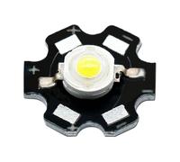 WVPJJNXAFN 10pcs a lot 1W 3W White/Warm White High Power LED Lamp Bead for Flashlight Lights Bulb Chip+20MM Radiator Aluminum Base for DIY(White 6000K,3W)