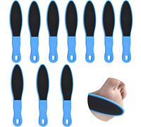 WVRLY 10Pcs Double Sided Pedicure Foot File Hard Skin Remover Reusable Foot Scrubber Foot Repair Tool for Peel Wet Dry Cracked Feet Heel