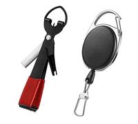WVRLY 2Pcs Fishing Quick Knot Tying Tool Stainless Steel Fly Fishing Tool 4 in 1 Fly Fishing Line Clippers Fly Fishing Equipment Knot Line Cutter Clipper for Fly Fishing Tools Kit Supplies