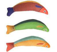 WVRLY 3Pcs Unique Kitten Teething Interactive Durable Fish Cat Chew Cute Catnip Saudi Fish Bite Resistant Fish Cat Chew Interactive for Cats Claw Teeth Cleaning