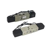WVRWFDLW 1 Pcs VF3130 VF3230 VF3330 VF3430 VF3530-3GB/4GB/5GB/6GB-02 VF Series Pneumatic Components 1/4" Inlet 5-Way Pneumatic Solenoid Valve (VF3530,6GB-02 (DC12V))