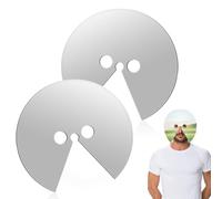 Wvu & Wvo Mirror Mask Head Mounted Mirror Anti Selfie Head Mirror Head Mounted Reflective Face Accessory for Video Art Costume Events