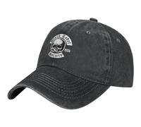 WVVCXCC Baseball Cap Unisex and Fashionable Black Music Label Music Society Baseball Cap Vintage Washed Denim Cap Unisex Casual Outdoor Sport Hat Black Sports Outdoor Gifts