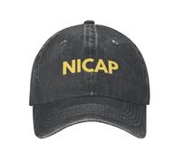 WVVCXCC Baseball Cap Unisex and Fashionable NICAP Cap as Worn by Max Fenig in The X Files - Yellow Lettering Option. Cap Cowboy Hat New in hat Hat Female Men's Sports Outdoor Gifts