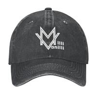 WVVCXCC Baseball Cap Unisex and Fashionable The Real Milli Vanilli Pop Music Outfit s Distressed Denim Caps Hat Classic Outdoor Soft Snapback Cap Sports Outdoor Gifts