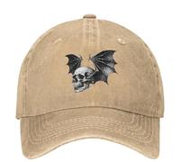 WVVCXCC Baseball Cap Unisex Batskull Casual Avenged Sevenfold Tennis Skate Hip Hop Hats Summer Men Women Fashion Snapback Cap Outdoor Gifts
