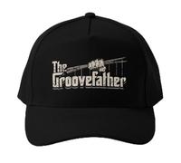 WVVCXCC Baseball Cap Unisex Hip Hop The Groovefather Vintage Drummer Design Hat Casual Bonnet Sun Summer Czapka Mens Black Spring Boys Solid Color Outdoor Gift