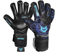 WVVOU Football Goalkeeper Gloves for Adults and Youth, High Performance Football Gloves with 5 Detachable Fingersave, Goalie Gloves with 4mm Sticky Latex Palm (Blue, 10)