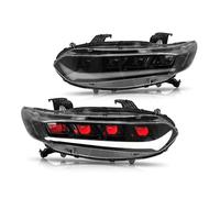 WVYAMTZTA 2Pcs Demon Eye Full Headlights Assembly Compatible For Honda Accord 10Th 2018-2022 Front Head Lamp Assembly Headlamp Accessories