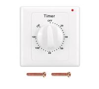 Wvzong Mechanical Countdown Timer Socket - 120 Minute Programmable Switch, 220V 10A, Electrical Appliance Controller