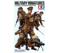 Tamiya Military Model Kit 35339 – WWI British Infantry Set, 1:35 Scale, 5 Figures