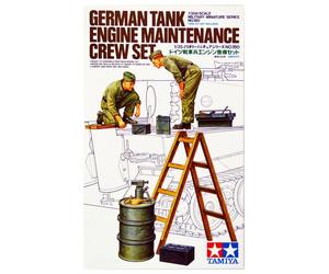 WW II GERMAN TANK ENGINE MAINTENANCE CREW (to TIGER, PANTHER) #35180 1/35 TAMIYA