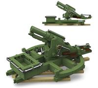 WW1 Military Building Blocks Set, BL 9.2 Howitzer Tank Building Toy | British Military Series Bricks Model Kit for Adults, Collectible Army Howitzer Bricks Toy for Military Fans, 458 PCS