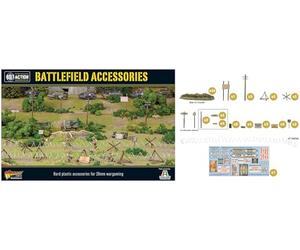 WW2 Battlefield Accessories Scenery Set 28mm for Bolt Action | Scenery Set 28mm for Bolt Action by Warlord Games