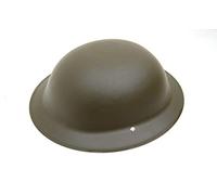 WW2 British Army Tommy Helmet Replica | Brodie Doughboy WWII Soldier Helmet | Military Surplus Style Plastic Helmet for Fancy Dress, Halloween, Reenactment & Costume | One Size