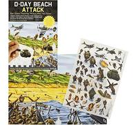 WW2 D-Day Landings Beach Attack Rub Down Transfer Pack Educational Kids School