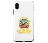 WW2 Enthusiast world War 2 History WWI Documentary Historian Case for iPhone XS Max