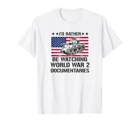 WW2 Enthusiast World War 2 History WWI Documentary Historian T-Shirt