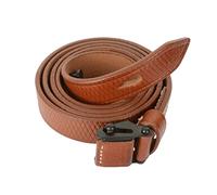 WW2 German MP40 Leather Sling - Light Brown Reproduction 1941 Stamped