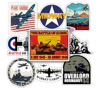 WW2 History Stickers -World War 2 for History Enthusiasts, History Teachers, and Students | 50pcs