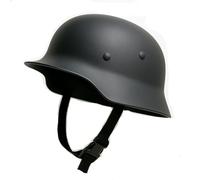 WW2 M40 M42 Style Helmet Black | Plastic Paratrooper Replica Military Helmet | WWII Reenactment Costume Helmet for Airsoft, Display, Film Props & Historical Collectors