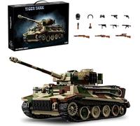 WW2 Military Tiger Tank Building Set for Adults, 1:28 Scale Army Tank Building Blocks Model, Legendary Tiger Tanks Blocks Toy, Gifts for Military Enthusiasts and Boys, 1603+ PCS