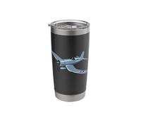 WW2 Plane Pilot History Fighter Plane Lover Airplane Stainless Steel Insulated Tumbler