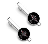 WW2 Spitfire Iconic British Airplane Tie Clips for Men Unique Ties Bar Clip for Wedding Anniversary Business