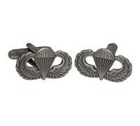 WW2 Style US Paratrooper Wing Brass Cufflinks with a Presentation Box