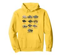 WW2 Tanks M4 Sherman Panzer IV Tiger II T-34 History Buff Pullover Hoodie