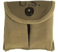 WW2 US Army M1 Carbine Khaki Twin Ammo Pouch