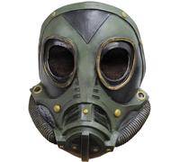 WW2 US Army M3A1 Gas Mask Latex Rubber Soldier TV Film Fancy Dress Maske NEW