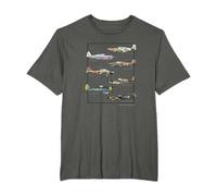 WW2 Warbirds Fighter Aeroplane T-Shirt