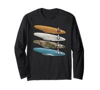 WW2 Warplanes Tshirt B-17 P51 Mustang F4U Corsair Vintage Long Sleeve T-Shirt