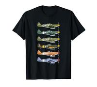 WW2 Warplanes Tshirt B-17 P51 Mustang F4U Corsair Vintage T-Shirt