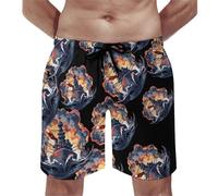 WW2 Warship Battleship Cruisers Naval Fleet Men's Swim Trunks Quick Dry Hawaii Board Shorts Casual Beachwear Breathable Swimwear 2XL