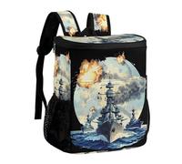 WW2 Warship Cruisers-Naval-Fleets Cooler Backpack Insulated Ice Chest Bag Lunch Box Rucksack for Men Women