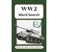 WW2 Word Search Puzzle Book: Word Searches with Easy to Read Print about World War 2, Wars, Military and More | 6x9 inches, 110 Pages | 50+ Puzzles ... Gift for Vacations, Holidays and Free Time