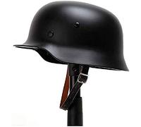 WW2 World War II German M35 Steel Helmet With Ieather lining Helmet, Black