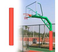 WWANBGIA 1pc All Weather Basketball Hoop Pole Protection Pad - Cushioned Padding for 4 to 10 Inch Poles, Ideal for Garage Columns(Red,51/2in)