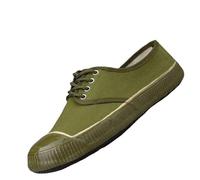 WWBDZSW Men's and Women's Liberation Shoes,Rubber Vulcanized Chinese Army Shoes,Canvas Sneakers for Outdoor Military Raining Construction Work Labor Safety,Fpersonality,Non-Slip Green