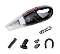 WWBDZSW Portable Car Vacuum Cleaner,Handheld Wet/Dry Dual-use Wireless Vacuum Cleaner,120W 4000pa,The Filter Can Be Washed,5 Attachments,for Pet, Kitchen and Car,Black