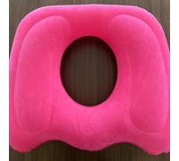 WWBPOIUY Donut cushion,postpartum essentials, Inflatable Donut Pillow for Tailbone Pain Relief - Hemorrhoid Cushion for Postpartum Recovery, Low Back Pain, Sciatica, and Bedsores(Red)